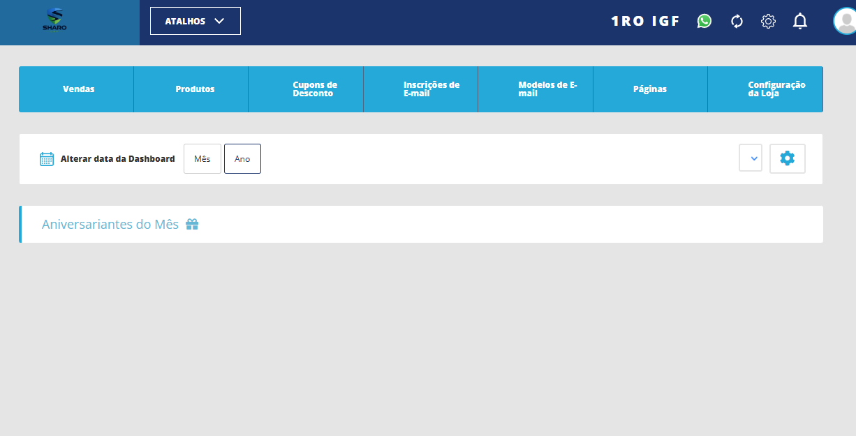 Loja Online Sharo ERP